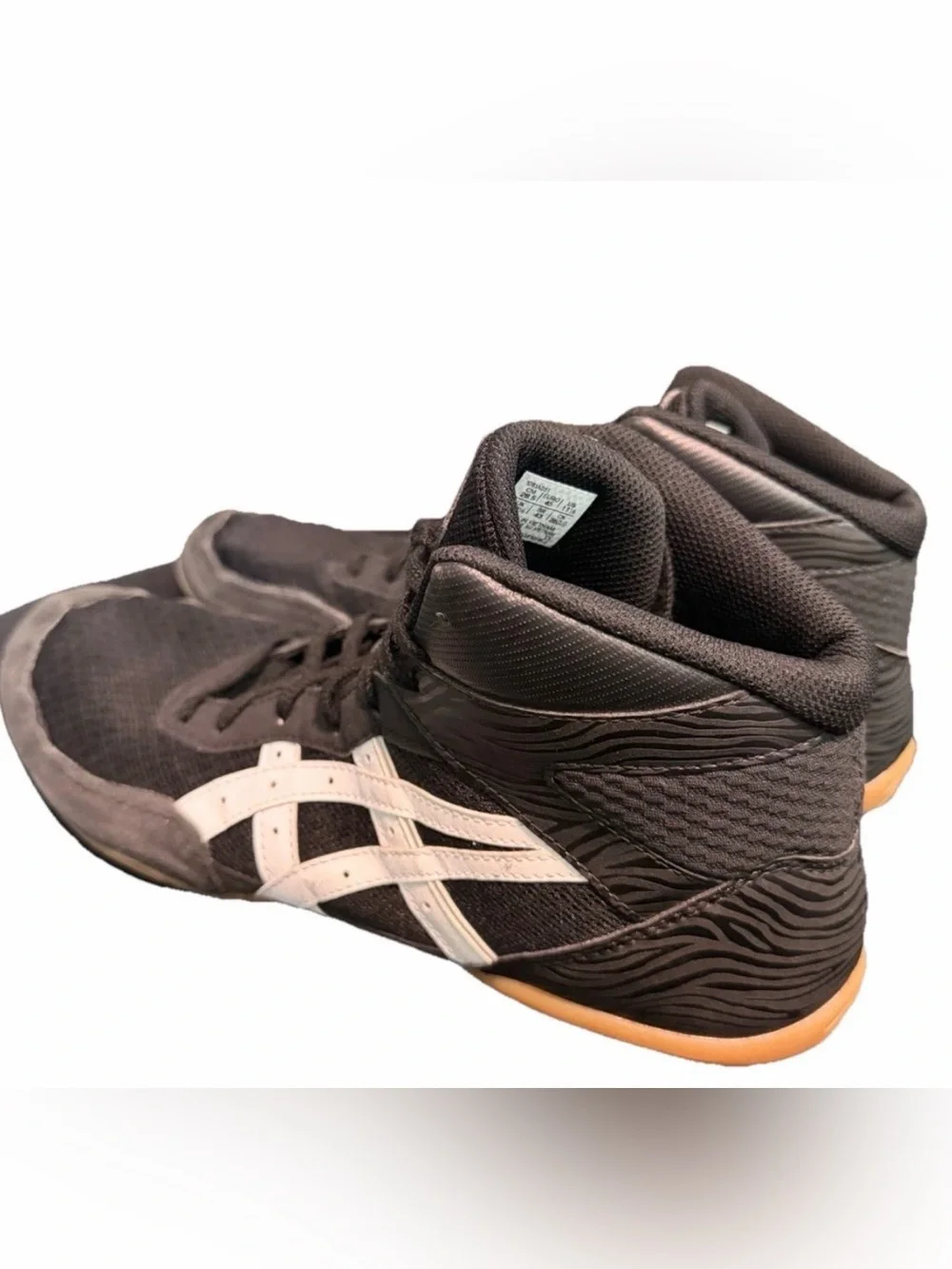 Asics Mens Matflex 7 Black Wrestling 1081A051 Shoe Size 11 1/2
